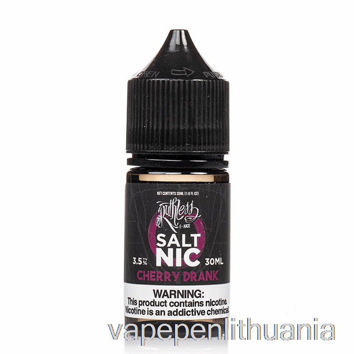 Vyšnių Gėrimas - Negailestingos Druskos - 30ml 35mg Vape Skystis